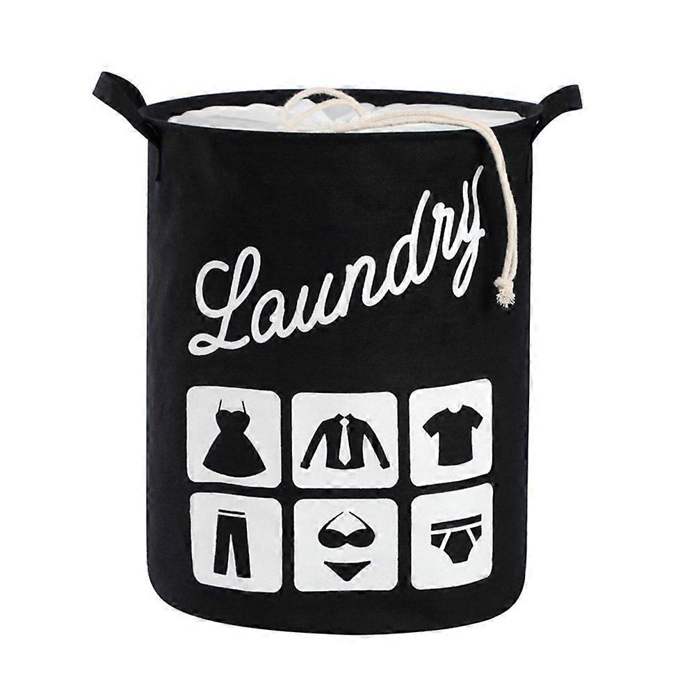 Foldable Fabric Laundry Basket Cotton Laundry Large Bag Collapsible Storage Basket