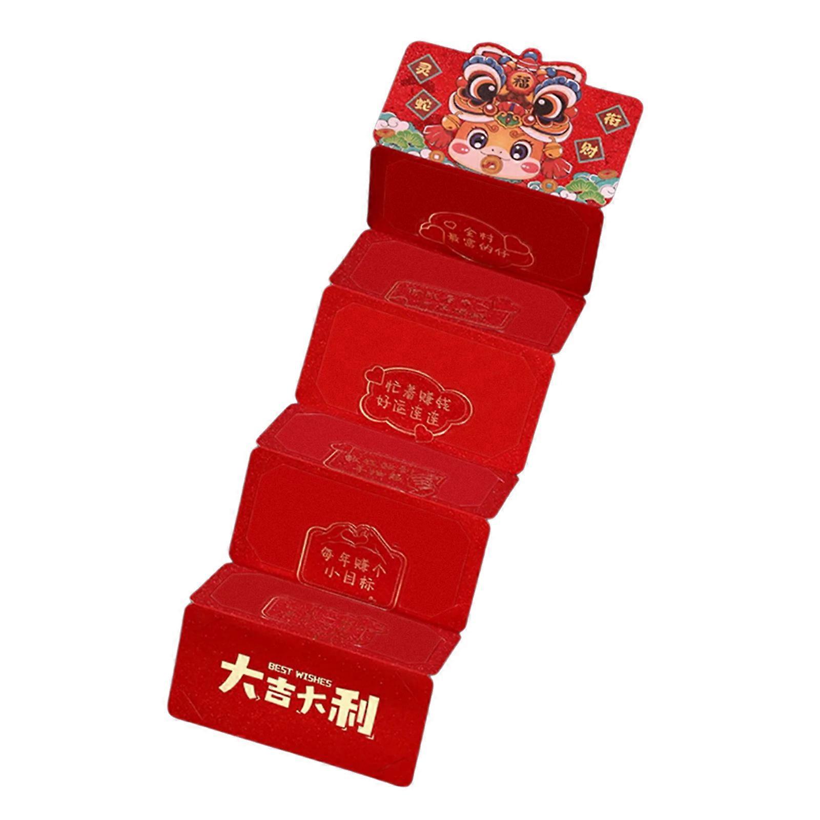 Foldable Redness Packet for Spring Festival 2025 Year Of The Snake Money Envelope Stylish Paper Hongbao Party Supplies