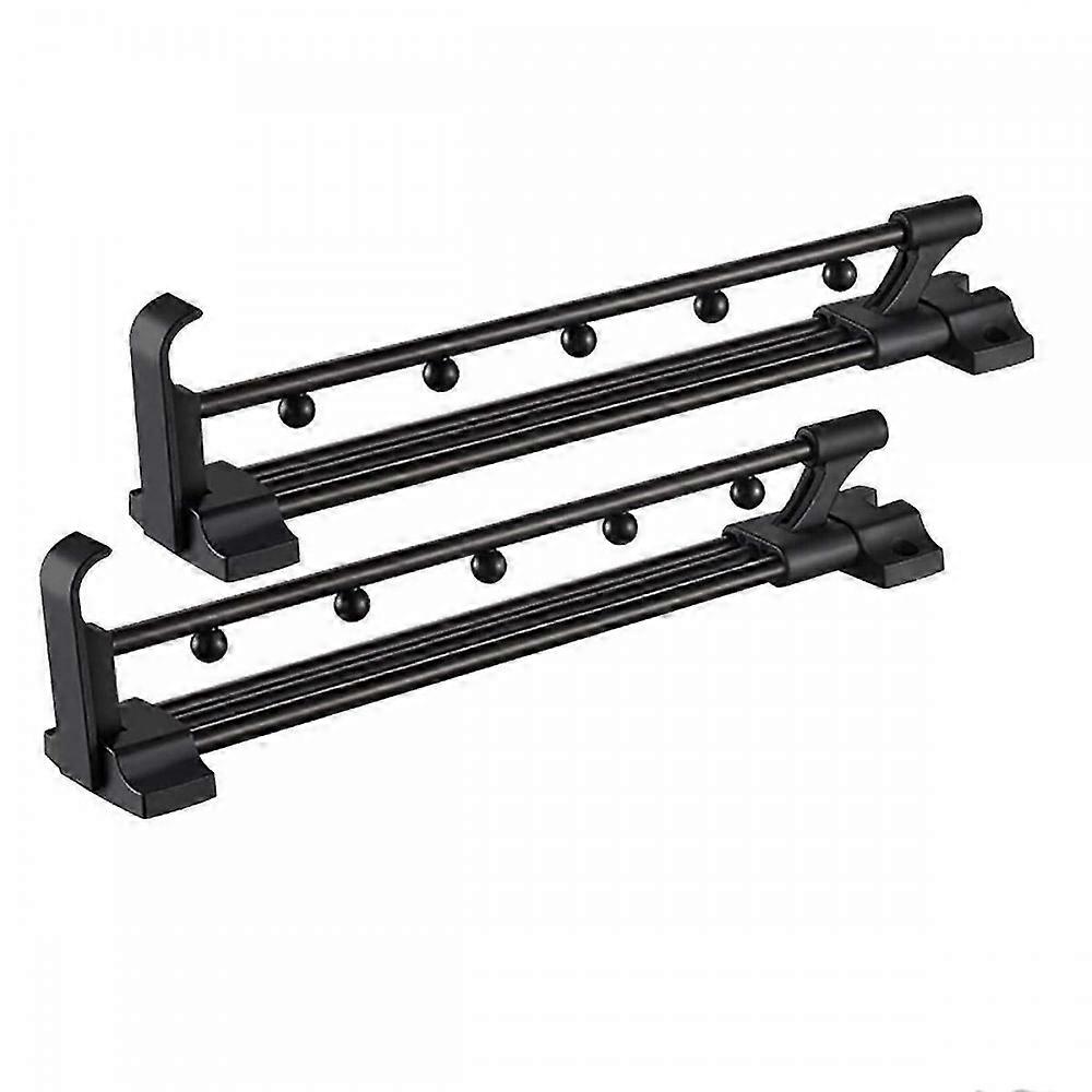 Pack of 2 Extendable Clothes Rail for Pull-Out Clothes Hanger Extendible for Adjustable Clothes Rai