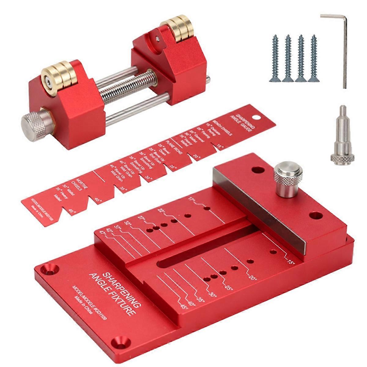 Wood Chisel Plane Sharpening Guide Angle Block Honing Sharpener Jig Tool Angle Fixture for Woodworking Chisel