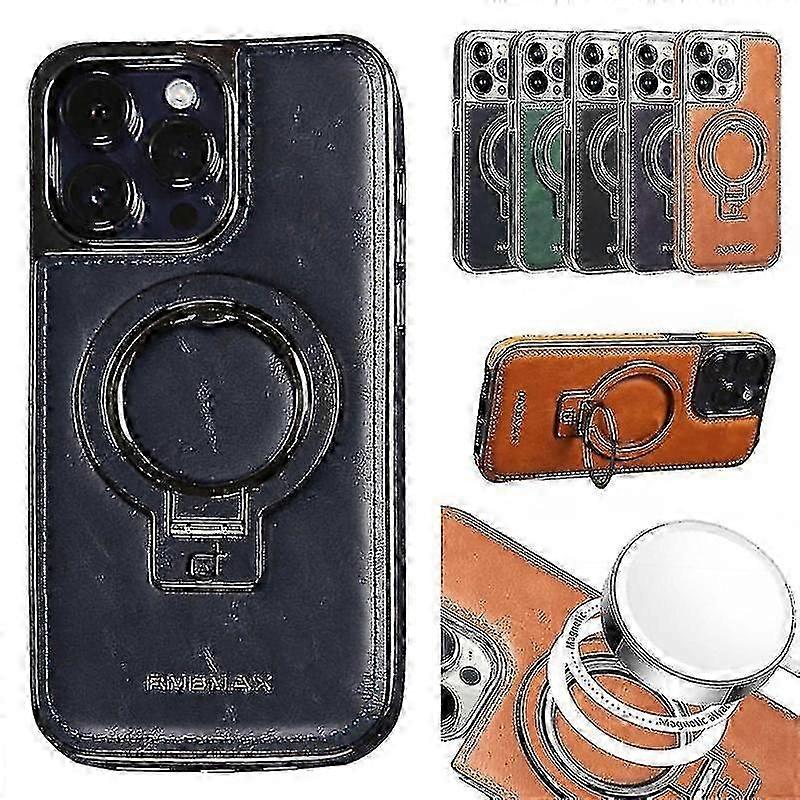 Luxury Leather Invisible Stand Phone Case For Iphone Case15/14/13 Pro Max