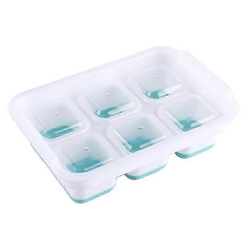Large Ice Cube Tray with Lid,Big Ice Cube Trays, Stackable Square Ice Cube Tray, Easy Release & BPA Free, Silicone Ice Cube Maker
