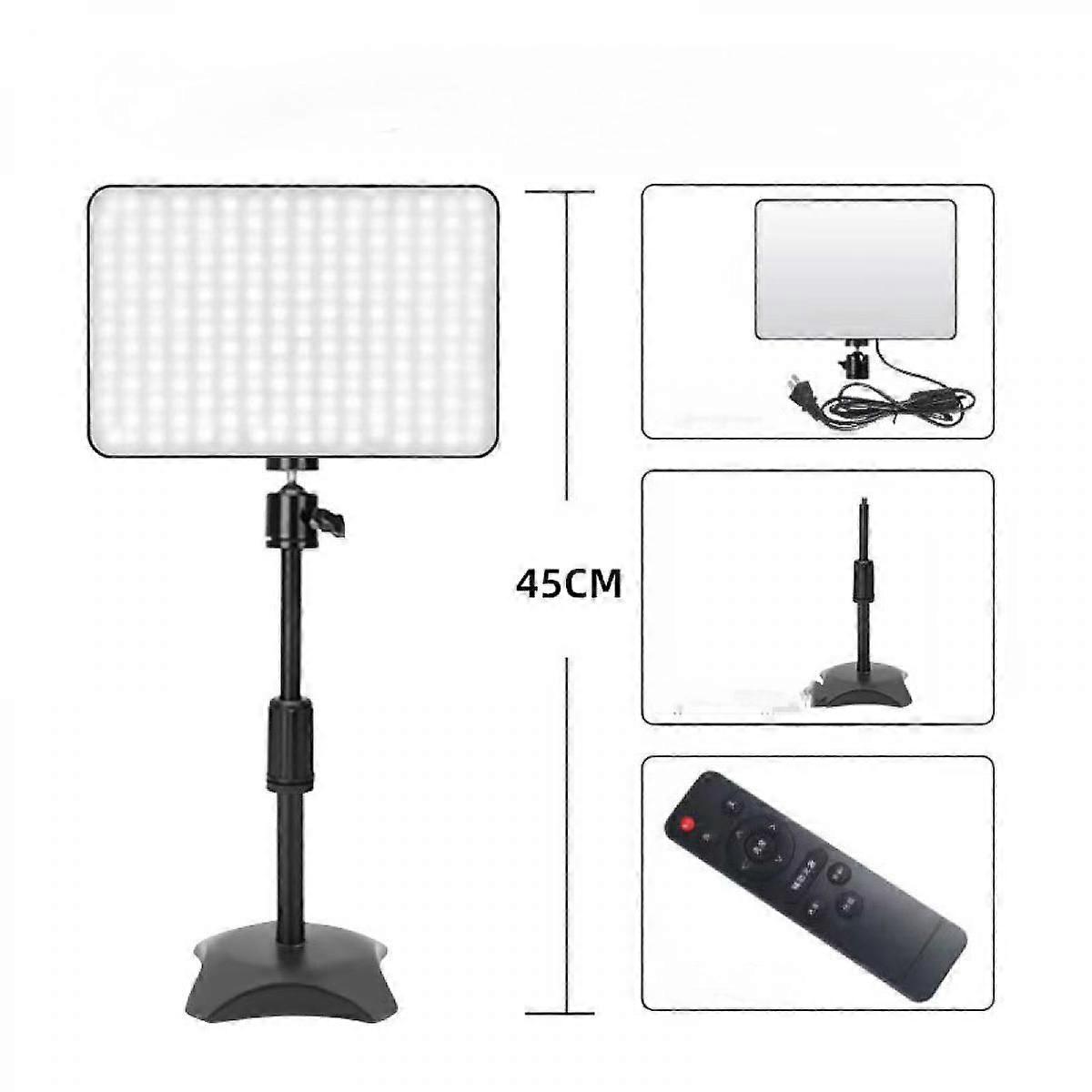 Photography Light Led Video Light 3000-5700k Dimmable Flat Panel Fill Light For Studio