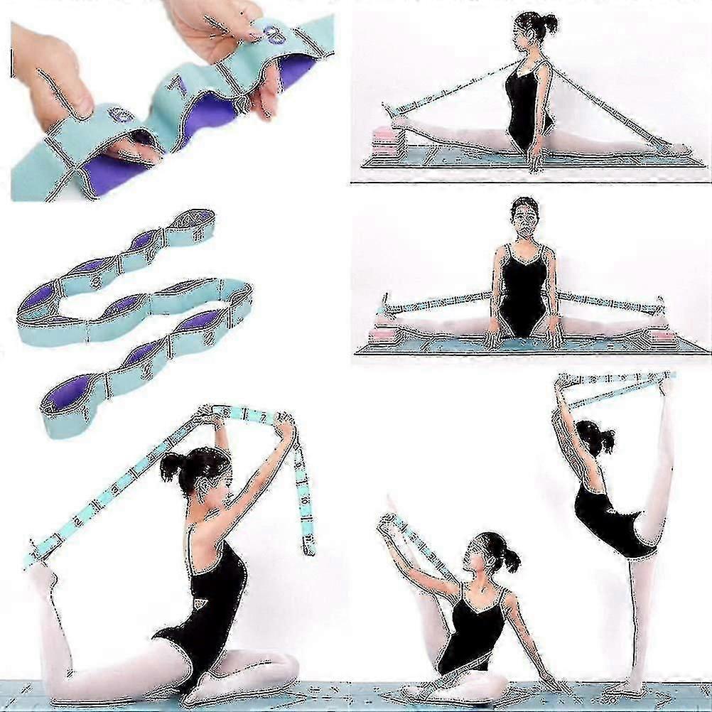 Stretching Straps Hamstring Stretcher Device Elastic Exercise Band Yoga Mat Carrying Straps Leg Exercise Equipment Stretching Strap With Loops For Fle