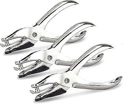 x 1 Hole Punch Model 25, 10 Sheet Capacity, Silver