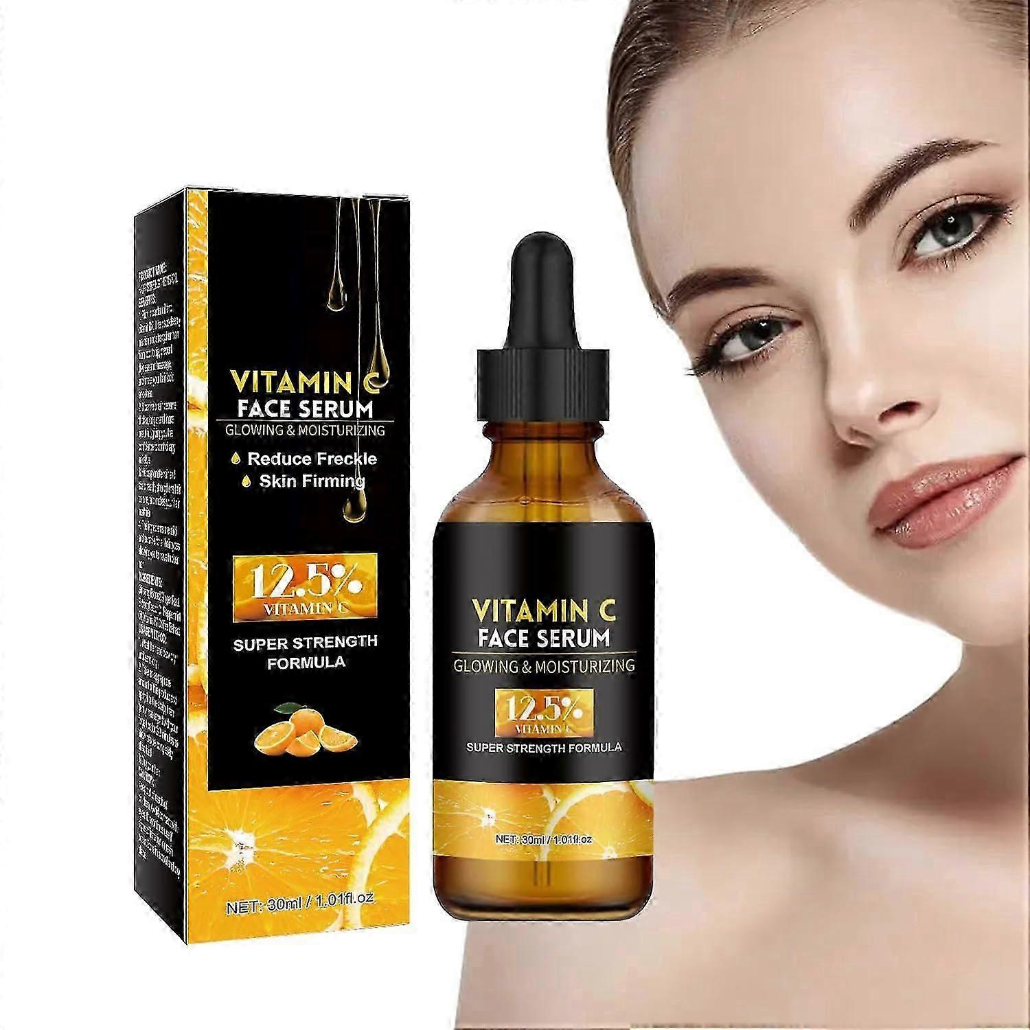Vitamin C Face Serum, Vitamin C Face Serum Anti-Ageing Serum Ενυδατικός Ορός Προσώπου για Λαμπερό Δέρμα
