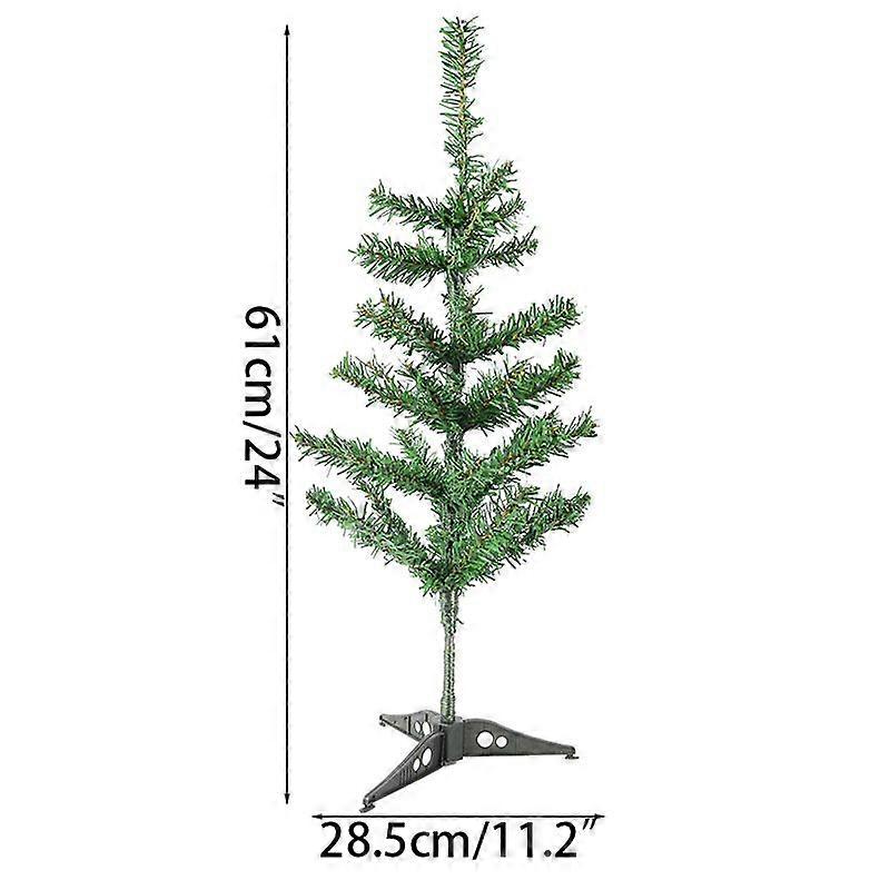 60cm Encryption Green Christmas Tree Mini Artificial Christmas Tree Decoration PVC Home Desktop Ornaments Navidad New Year 2023