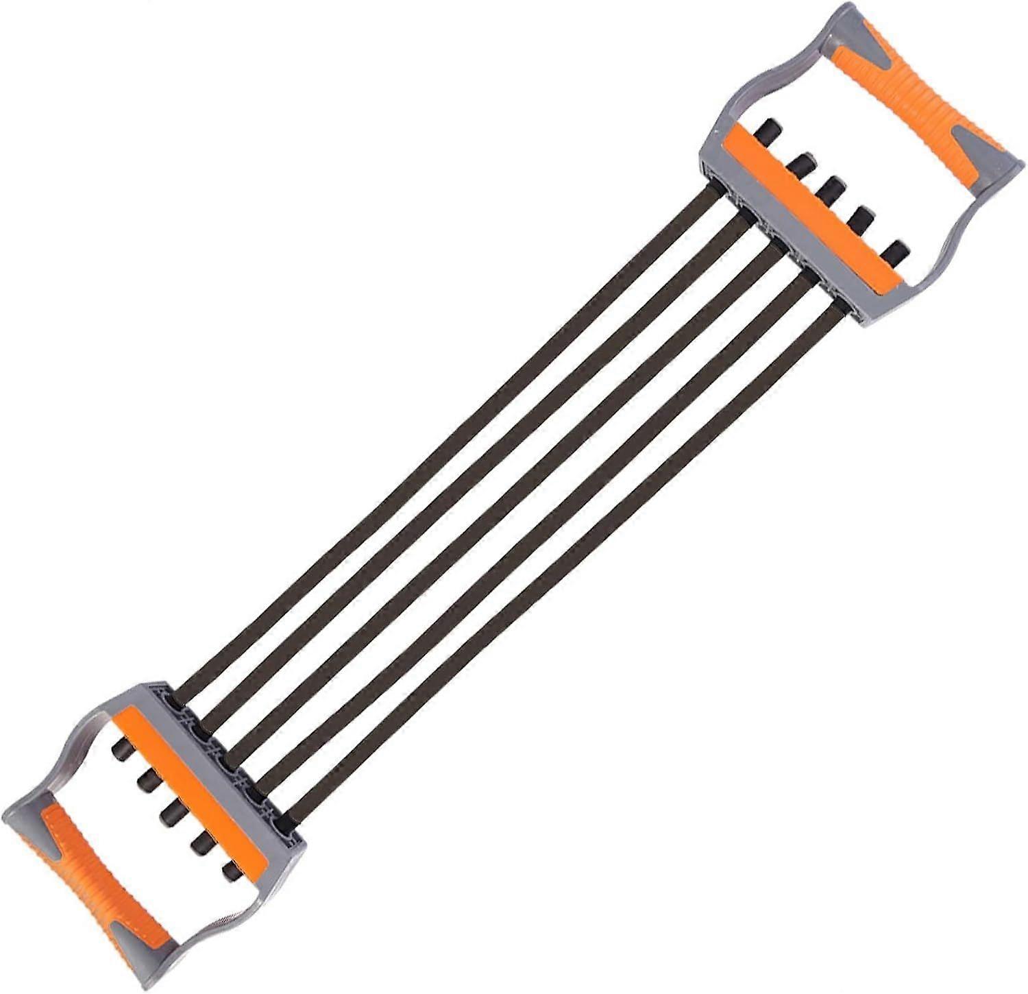 Adjustable Chest Expander 5 Ropes Resistance Exercise System with Strength Trainer for Home Gym Muscle Training Exerciser