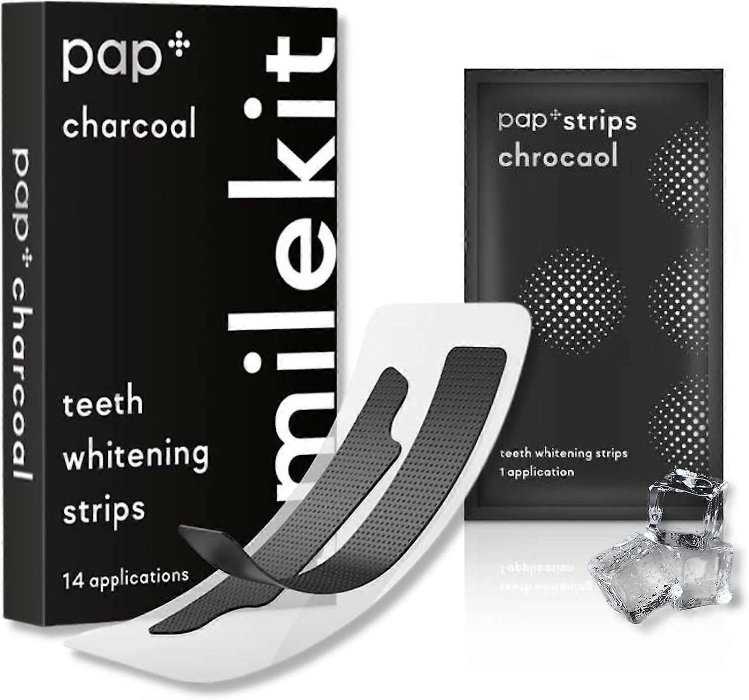 Teeth Whitening Strips, Peroxide Free, Enamel Safe, Non Sensitive Formula, 7 Whitening Sessions - 14 New Formula Strips