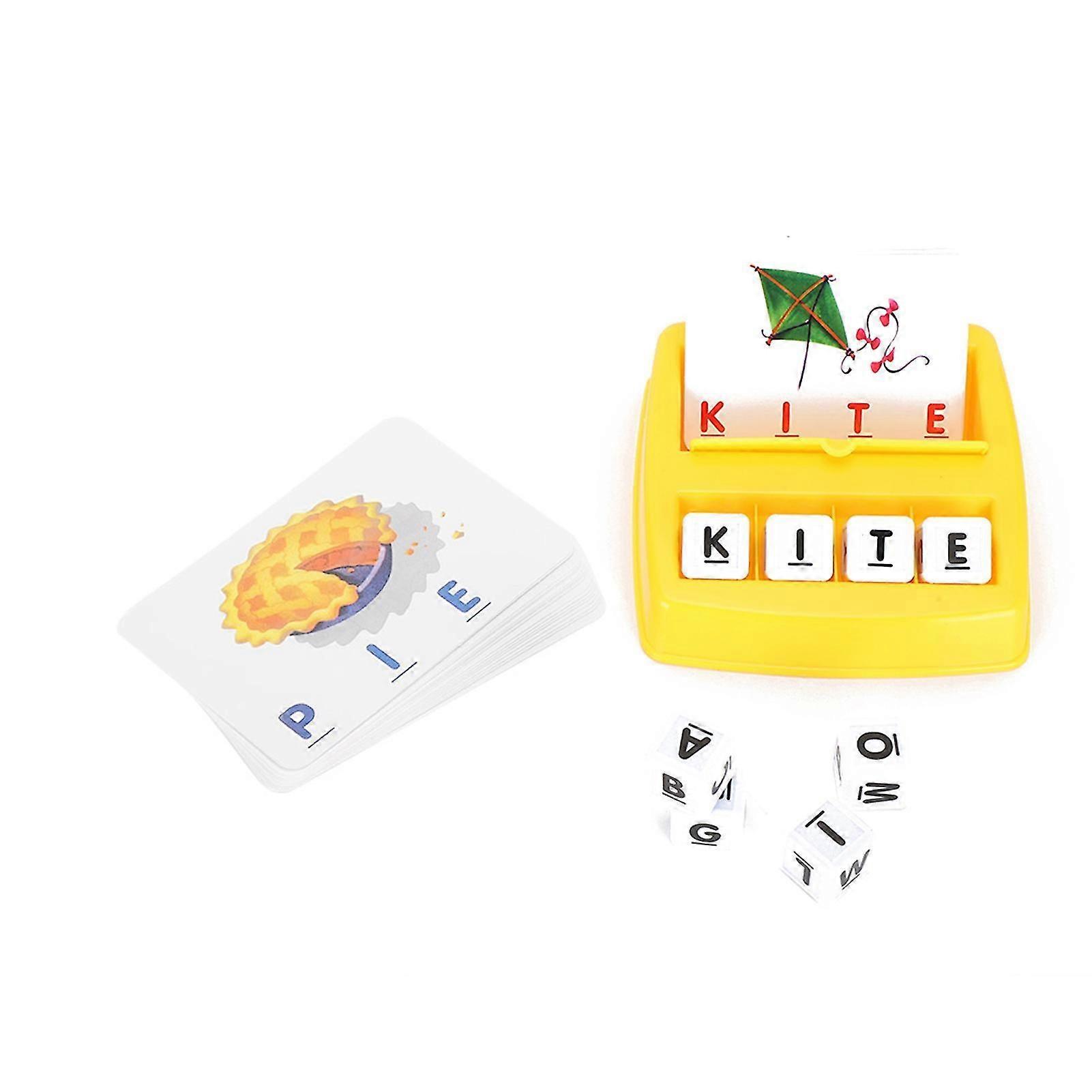 Anglais Word Puzzle Alphabet Spelling Game Card Game Early Educational Toy For Kid And Toddler