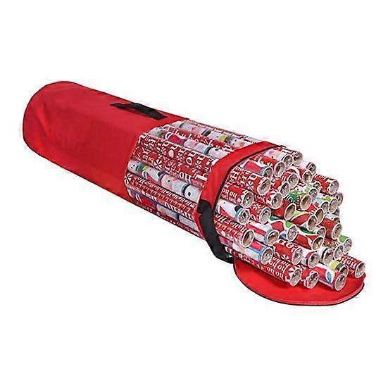 Gift Wrapping Paper Storage Bag Organizer with Handle Zipper Closure Large Capacity