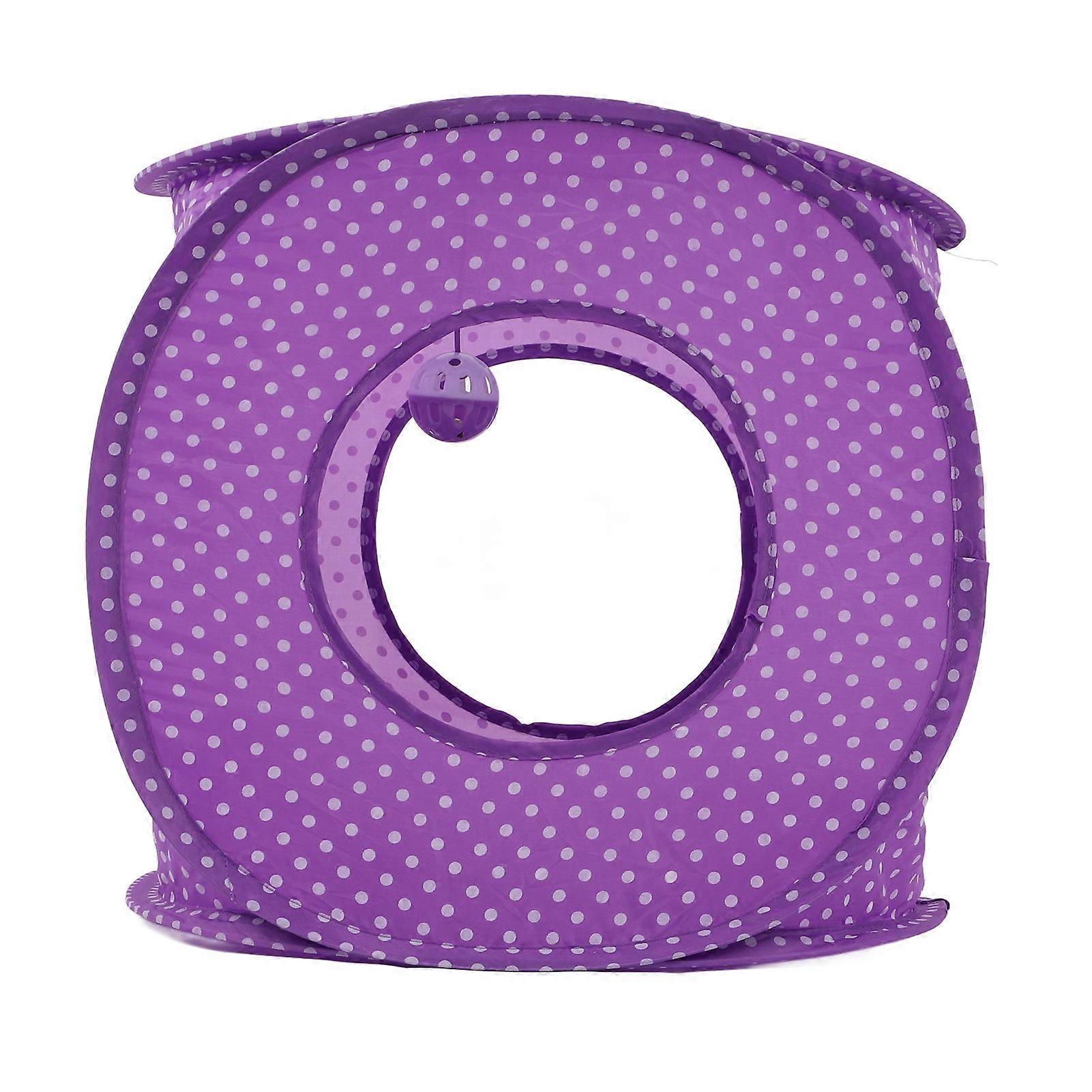 Cat Tunnels Indoor Collapsible Maze Cat Tunnel Bed with Balls for Cat Puppy Kitten Rabbit