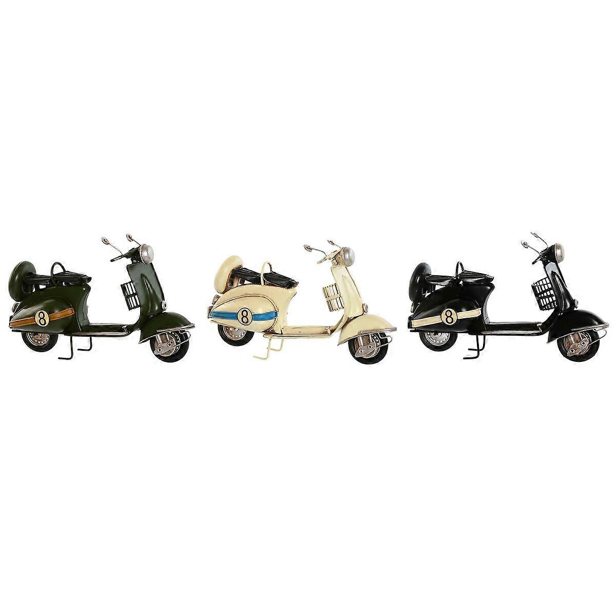 شكل ديكور المنزل ESPRIT أبيض أسود أخضر عتيق 26 × 10 × 16,5 سم (3 وحدات)