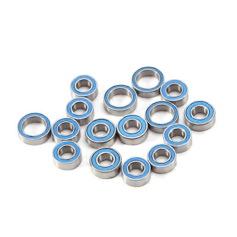 16PCS Rubber Sealed Ball Bearing Kit for TT02 1/10 RC Car