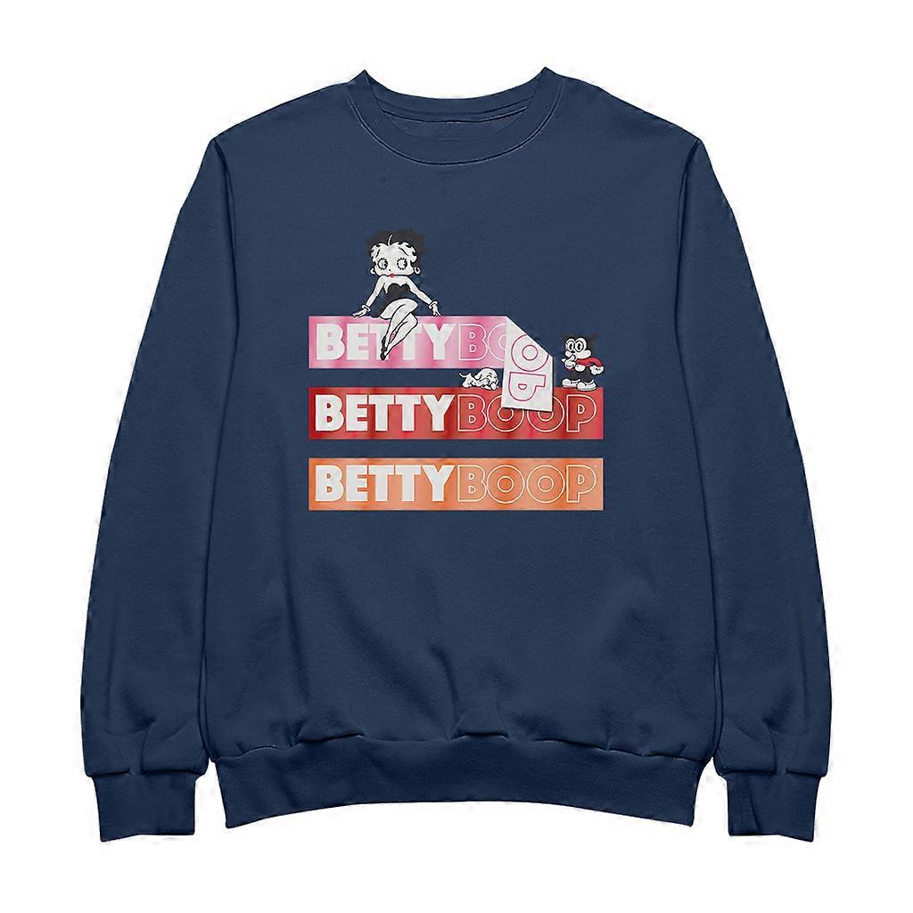 Betty Boop Name Strips Women's Sweatshirt