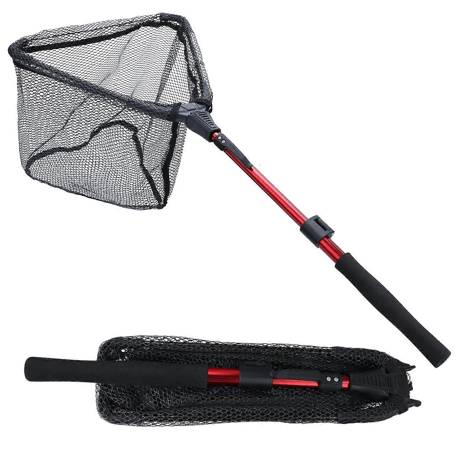 37'4'' Foldable Telescopic Fishing Net, Collapsible Fish Landing Net, Lightweight Durable Material, Easy Storage Design