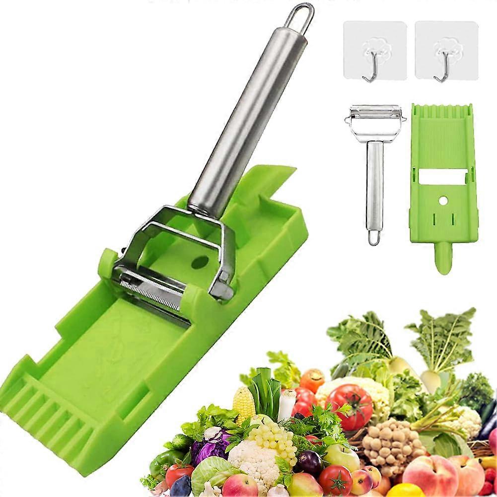 Double-Blade Peeler for Julienne Strips and Lemon Squeezer