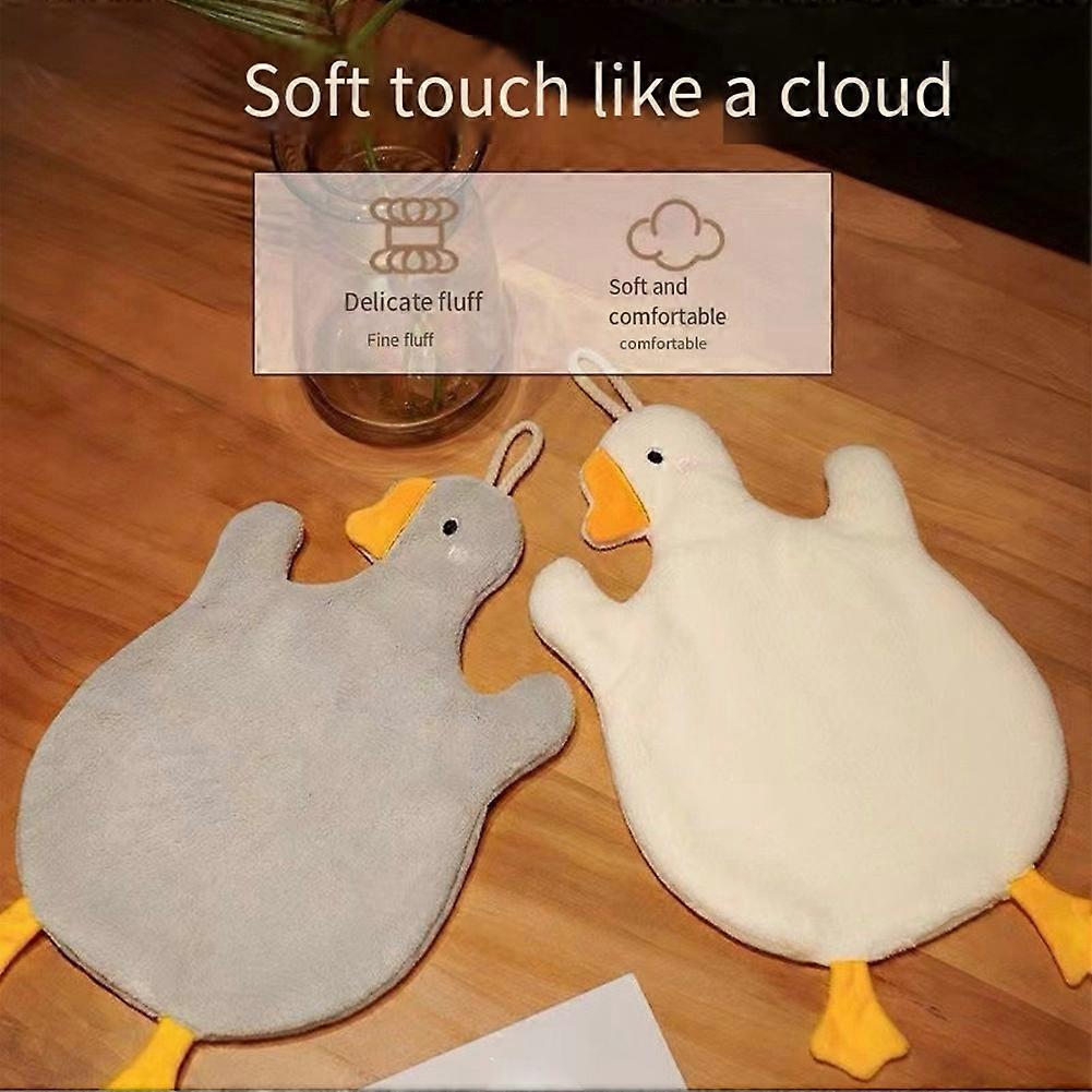Cartoon Goose Hand Towel with Super Water Absorption Quick Drying