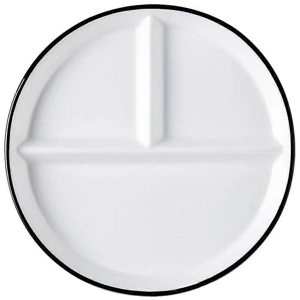 Keramikteller Geteilter Teller Dessert Salatteller Speiseteller Essen Servierplatte