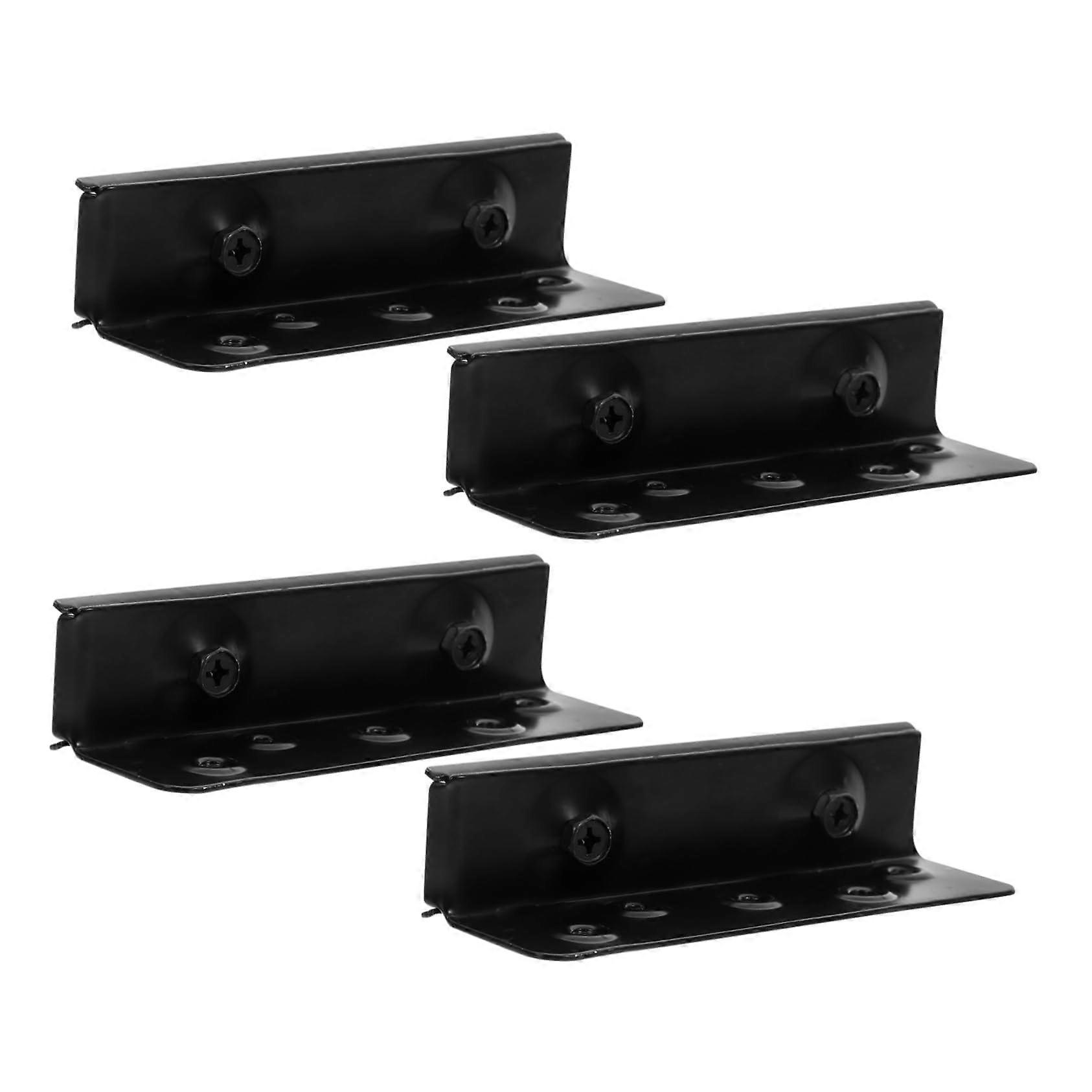 Bed Hinge Kit Metal Construction for Bed Frame Base and Rails, Easy Install Replacement Parts for Enhanced Stability