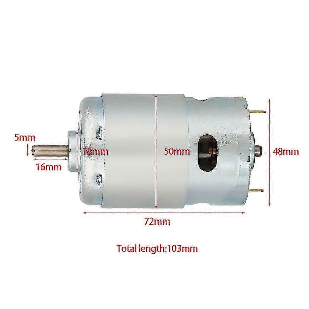 1pc DC 12V-24V High Speed Power Mini Motor 5mm Shaft for Electric Tools (Low Speed Type)