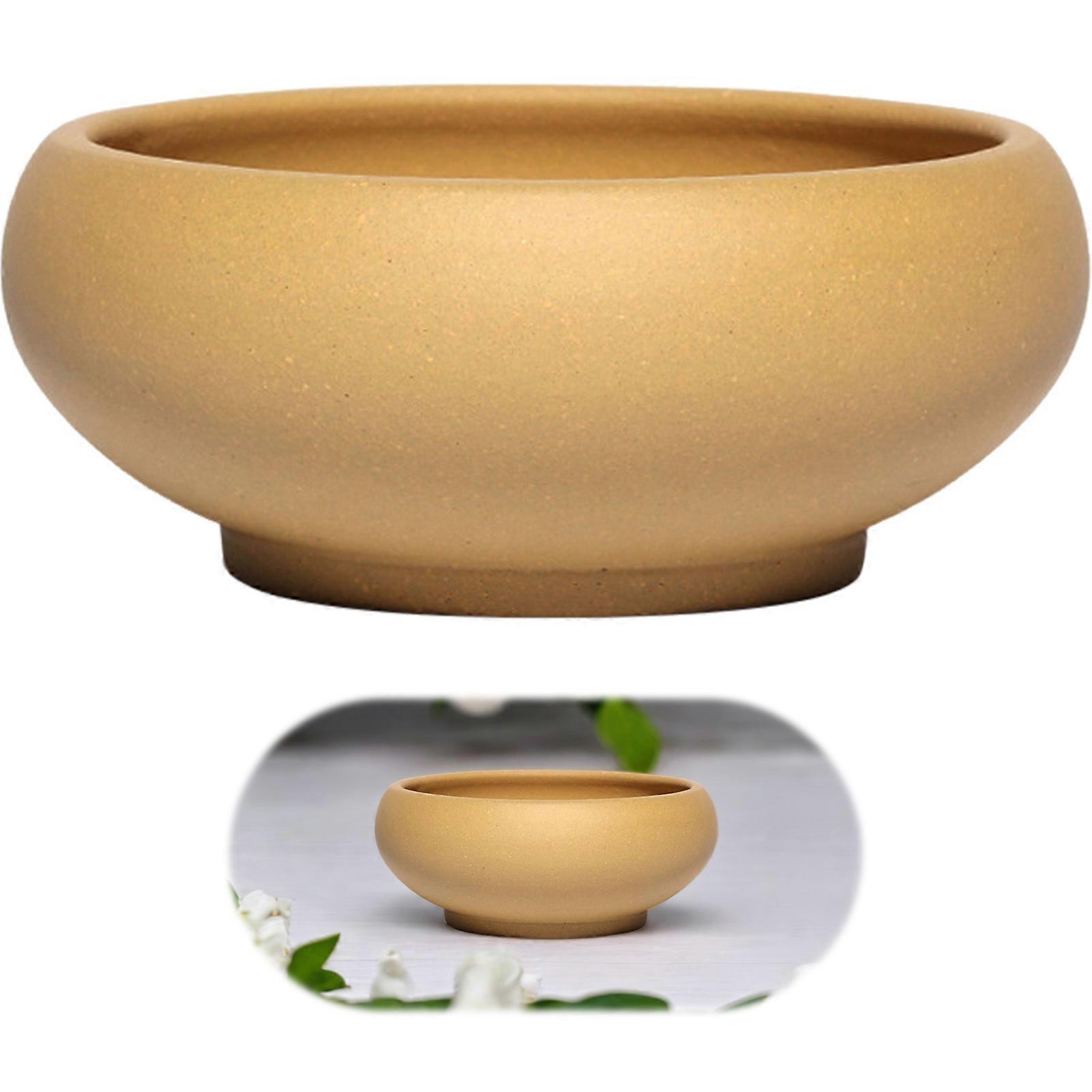 Home Red Stoneware Garden Planter Pots Calcination at 1200℃ High Temperature Design for Windowsills Shelves Gardens and Patios