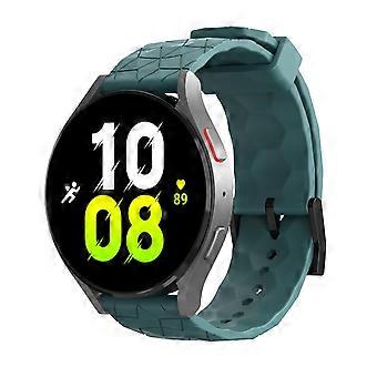 20 mm siliconen horlogeband met voetbaltextuur