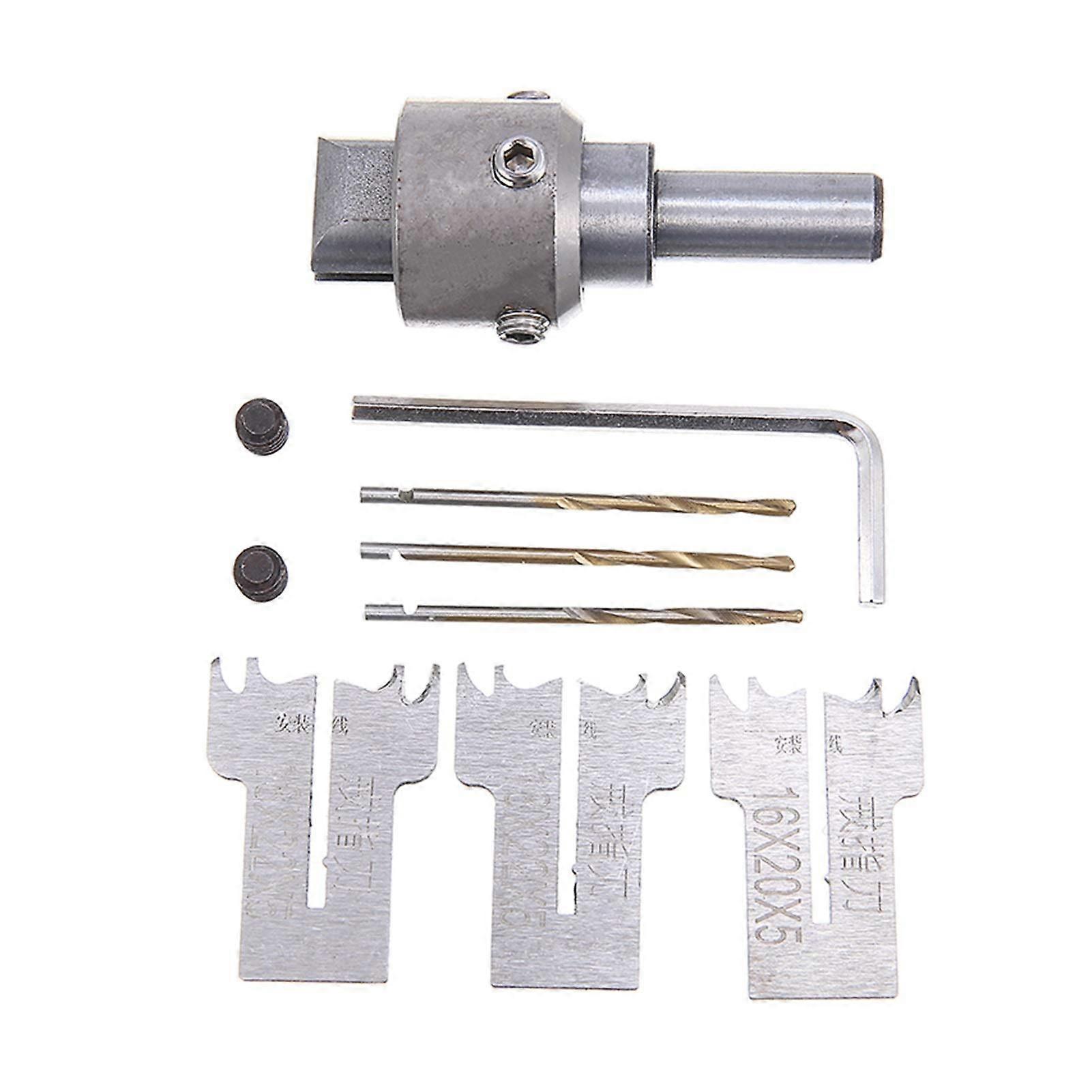 Milling Cutter Bit Set 7 Pieces Woodworking Ring Drill Bits Carbide Blades 16/18/20mm for Electric Drill Wood Projects
