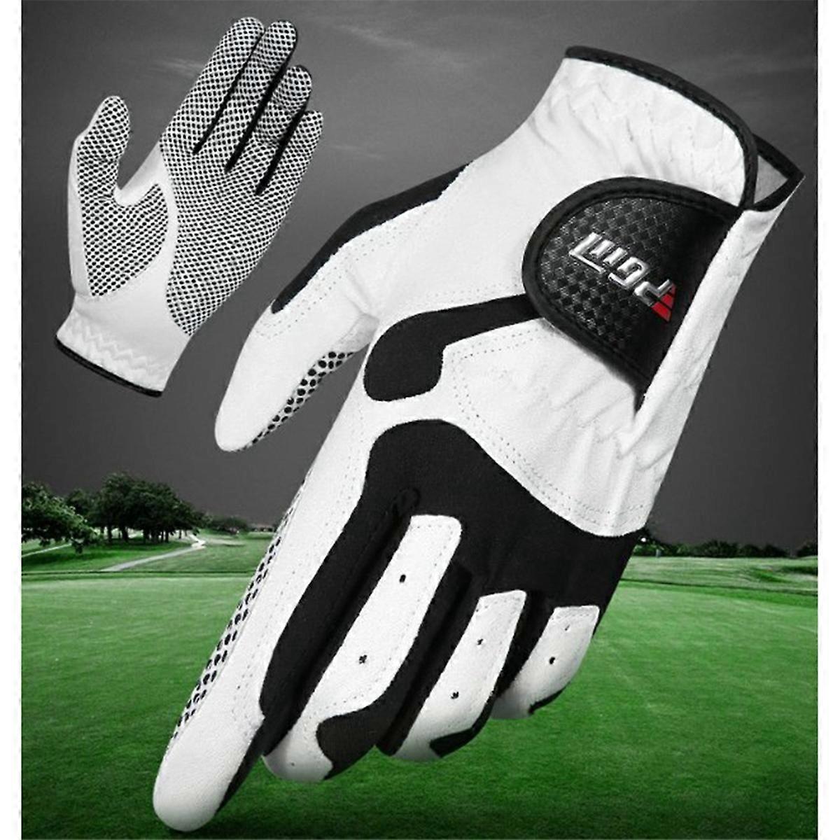 Gloves Left Hand Microfiber Non-Slip Particle Sports Men's Gloves Golfer Breathable Sports Men (23