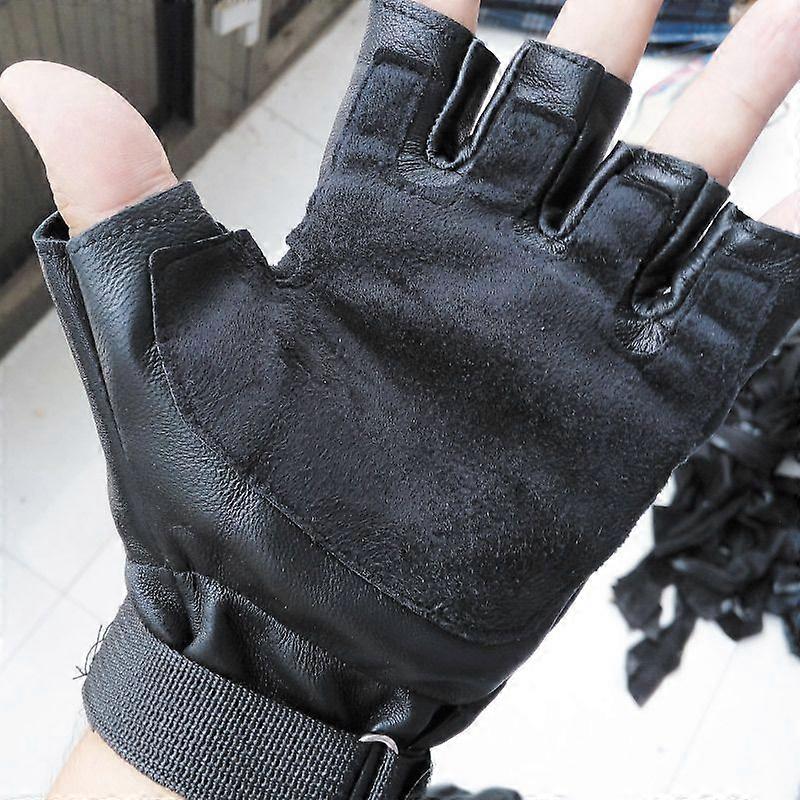 Fingerless Men's Riding Motorcycle Gloves