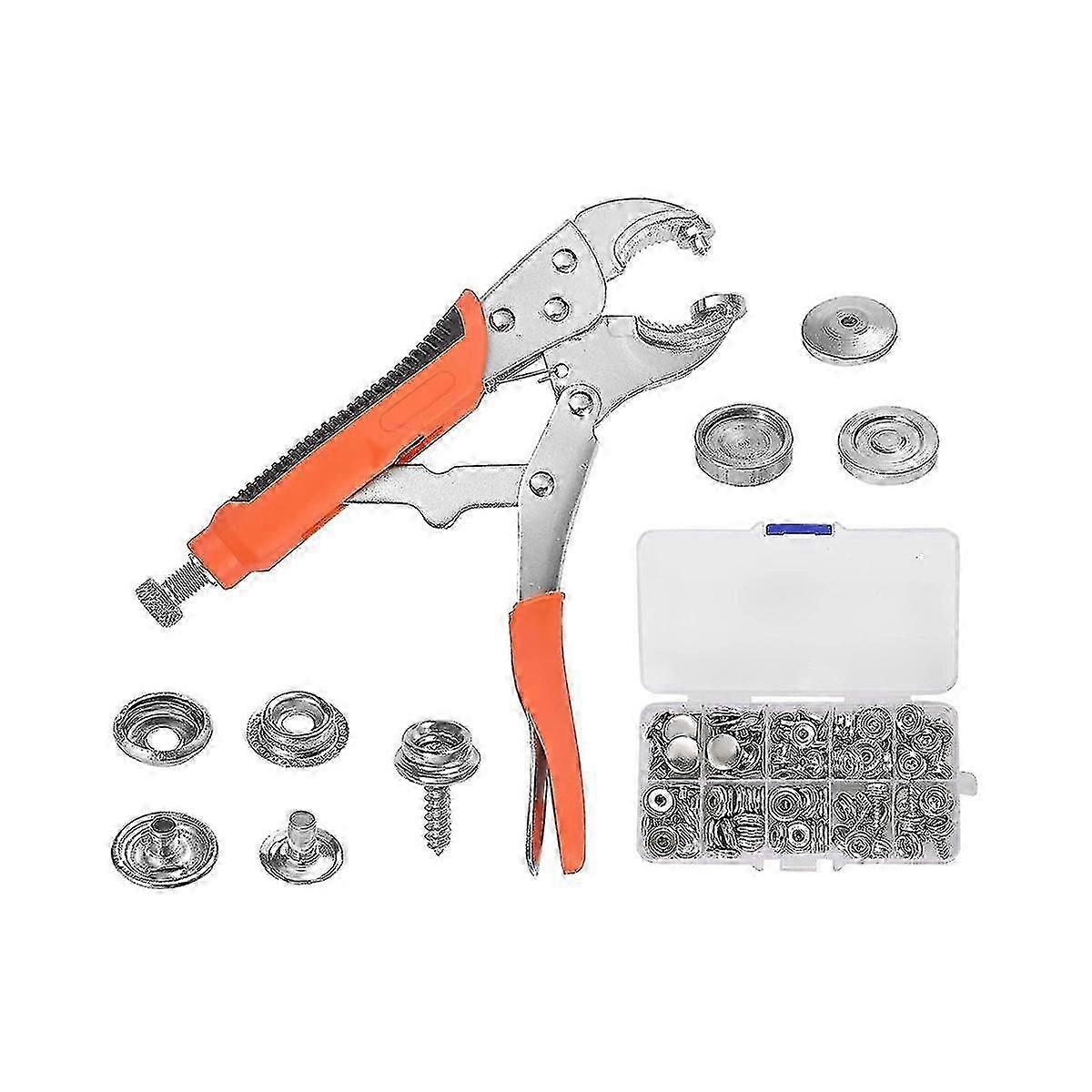 Snap Fastener Kit Adjustable Pliers For Snap Buttons,snap Fastener Tool Kit With Snap Buttons Set F