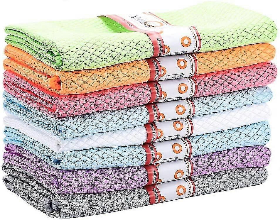 Set mit 8 Geschirrtüchern aus Baumwolle