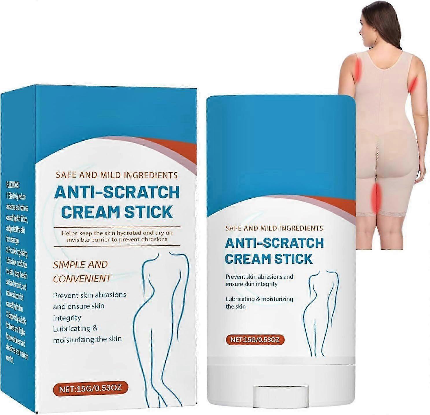 Anti-Chafing Cream, Waterproof Glide Anti-Chafing Stick, Anti-Chafe Balm, Running Anti-Chafe Stick, Thigh Rescue Anti-Friction Stick