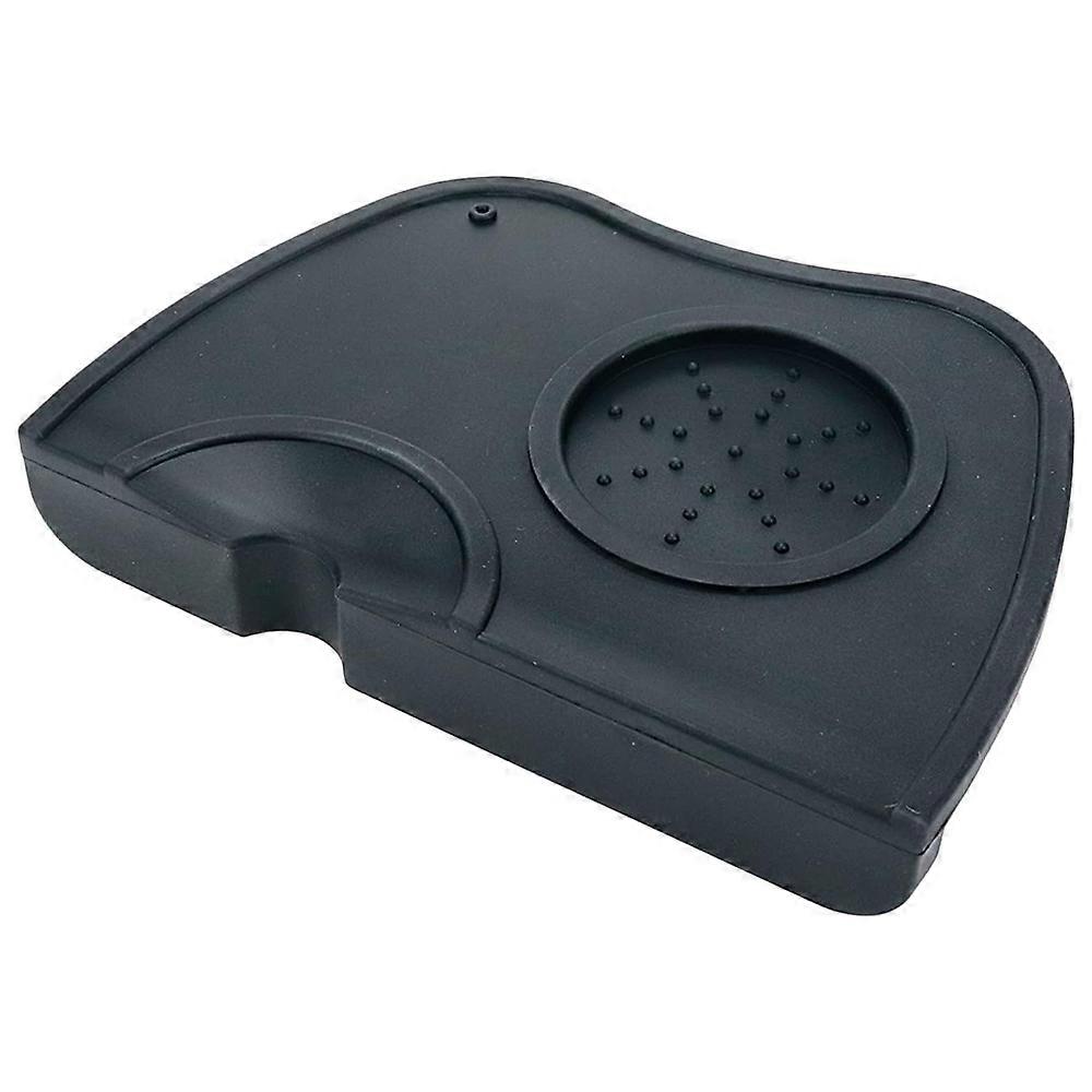 Silicone tamper pad, ribbed, espresso, non-slip, tamper mat
