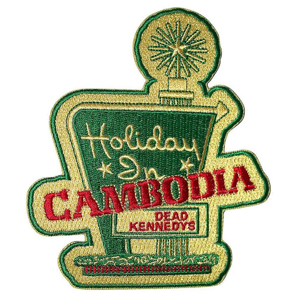 Dead Kennedys Holiday In Cambodia Patch Tissé