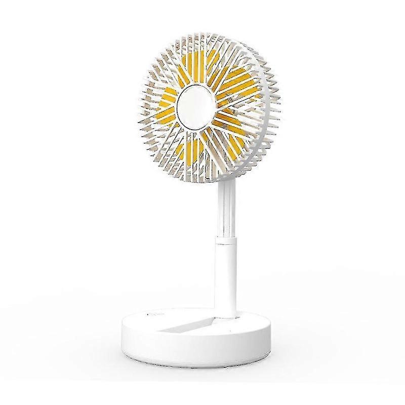 Mehrfarbiger Desktop-Kleinlüfter Mini-Lüfter Leiser faltbarer elektrischer Lüfter Zuhause - Weiß