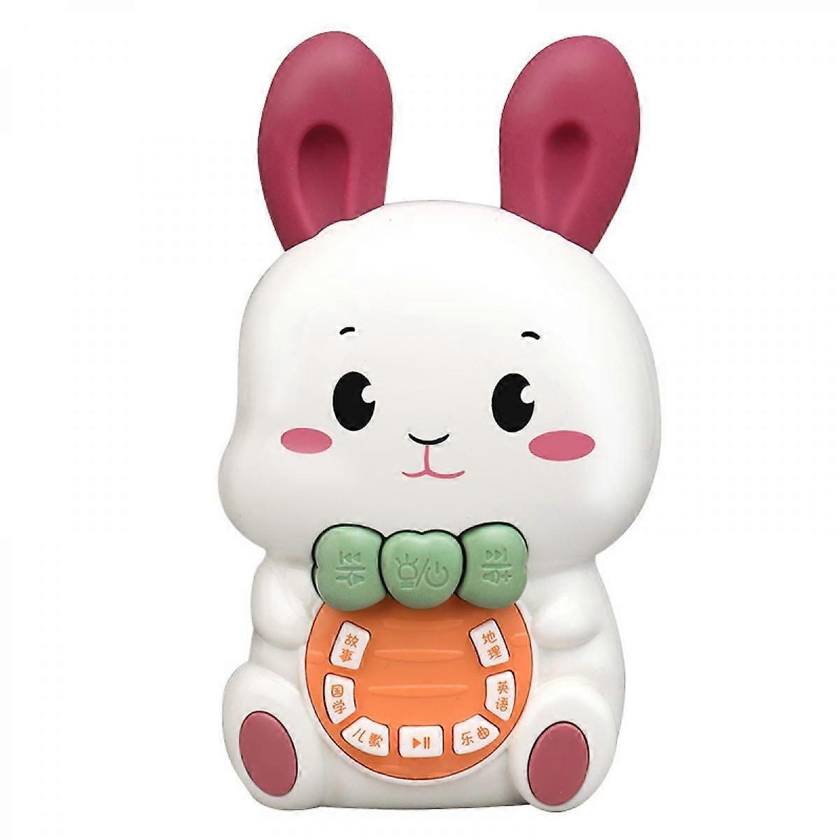 Bunny Μουσικά παιχνίδια μάθησης, Παιδιά Music Player Recorder, Early Educational Machine Bedtime Story Singing Robot