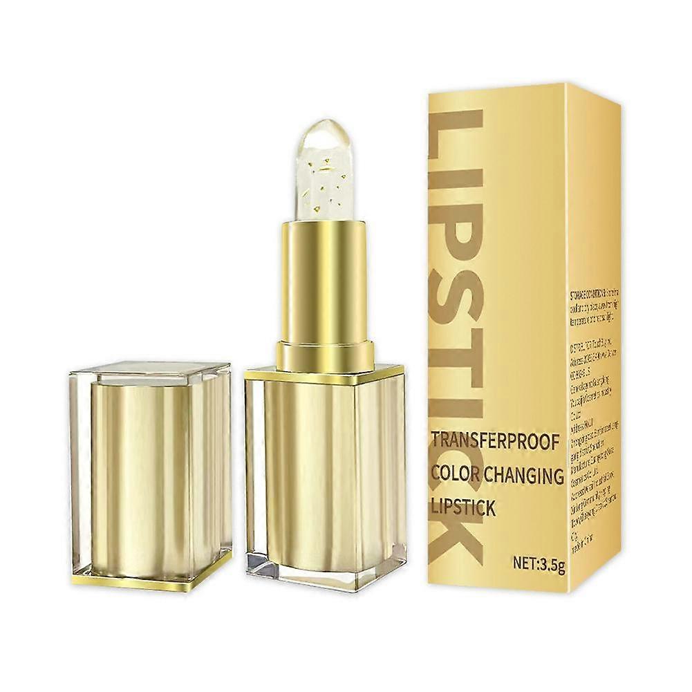 Gold Foil Streaming Color Changing Lipstick Crystal Lipstick