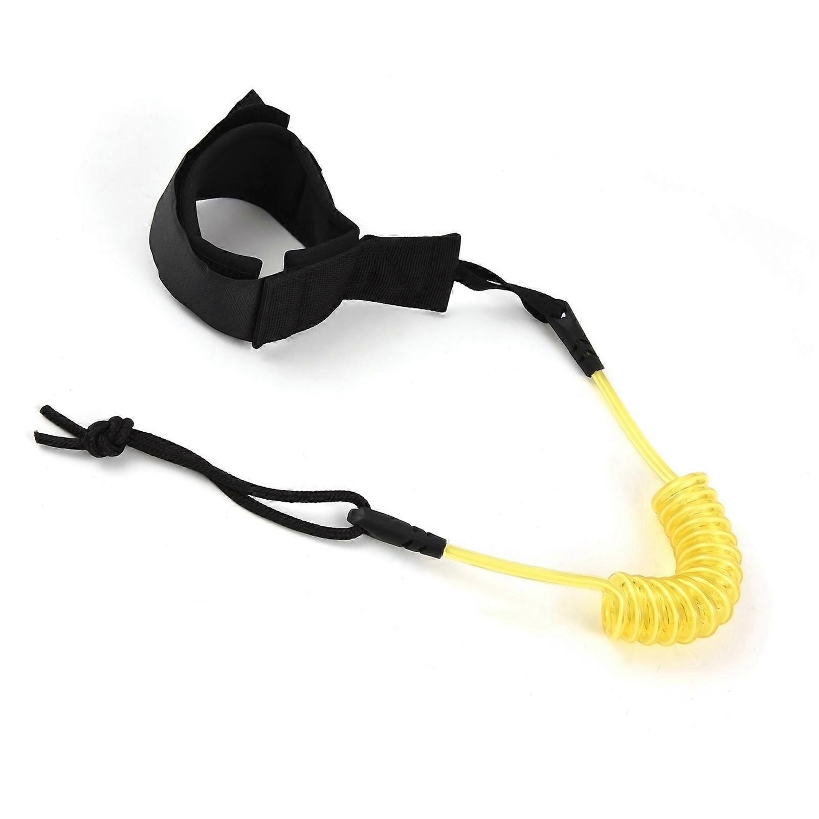 1.2m/4ft Coiled Surfboard Leash TPU Rope Elastic SUP Strap