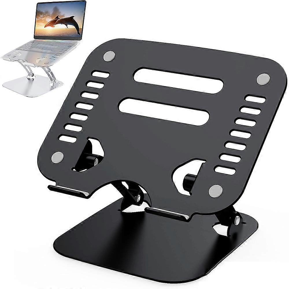 Laptop Stand, Ergonomic Height Angle Adjustable Computer Laptop Holder Compatible With Most Laptops(Black)