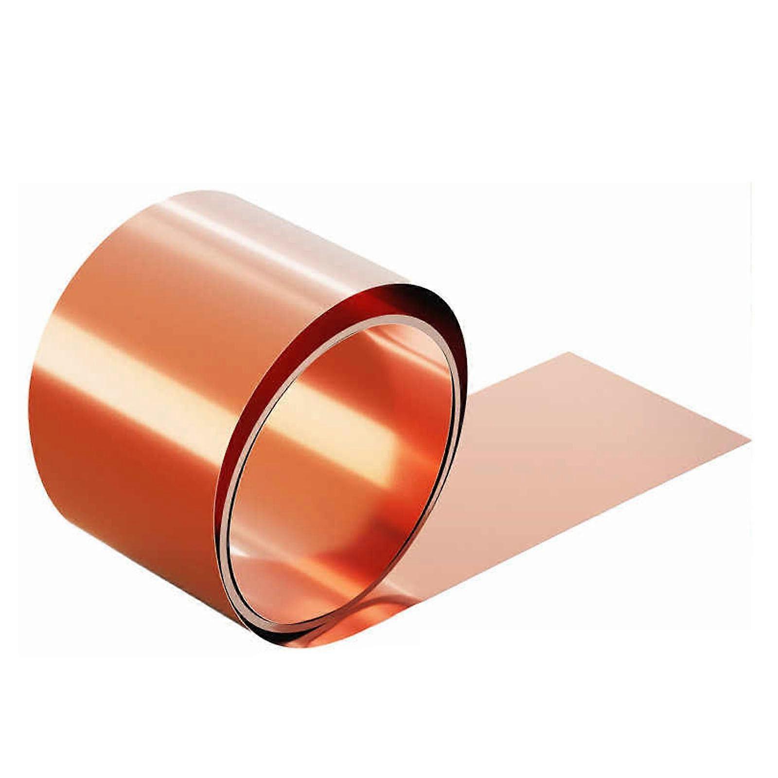 1 Meter Copper Foil Roll, 0.07mm Thick, 80mm & 150mm Width, Pure Copper Sheet for Mechanical Machining and Mould Making