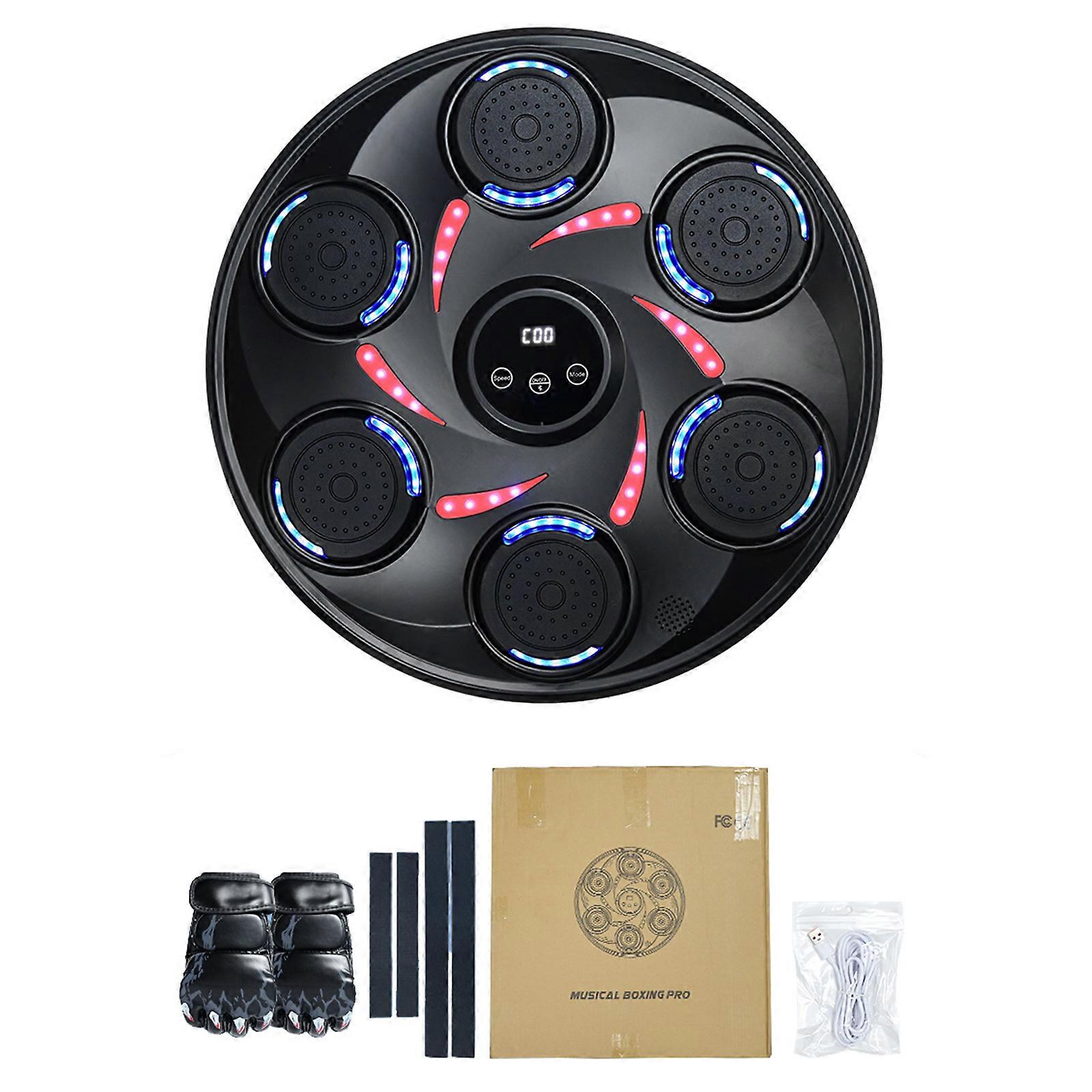 Electronic Boxing Machine Wall Mounted Music Boxers 9 Speed Modes Digital Boxing Wall Targets Punching Pads