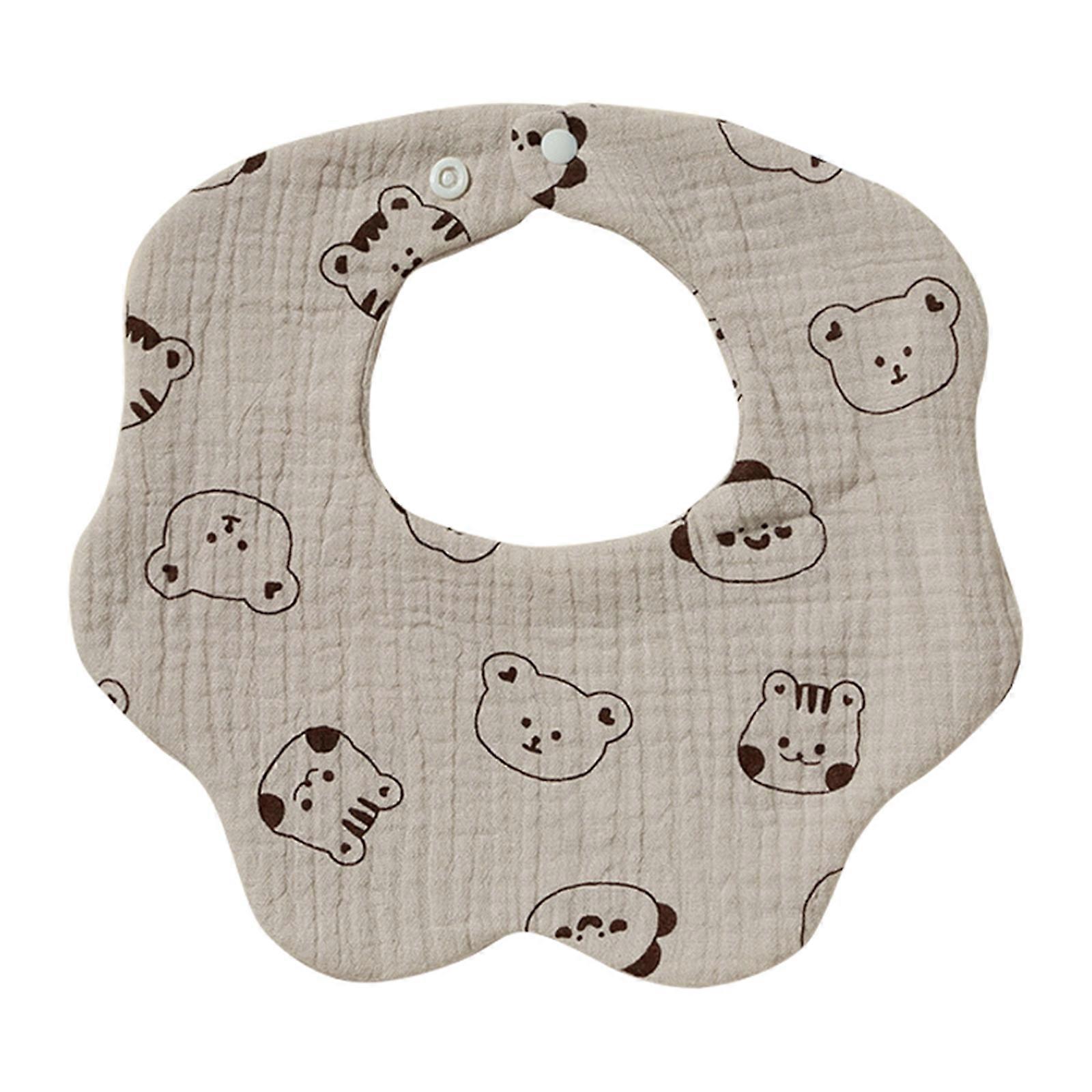 휴대용 아기 침흘리기 턱받이 남녀공용 부드럽고 흡수성이 좋은 다층 아기 턱받이, 침흘리기 및 이가 날 때 사용 가능, 남아 여아, 내구성이 뛰어난 다색