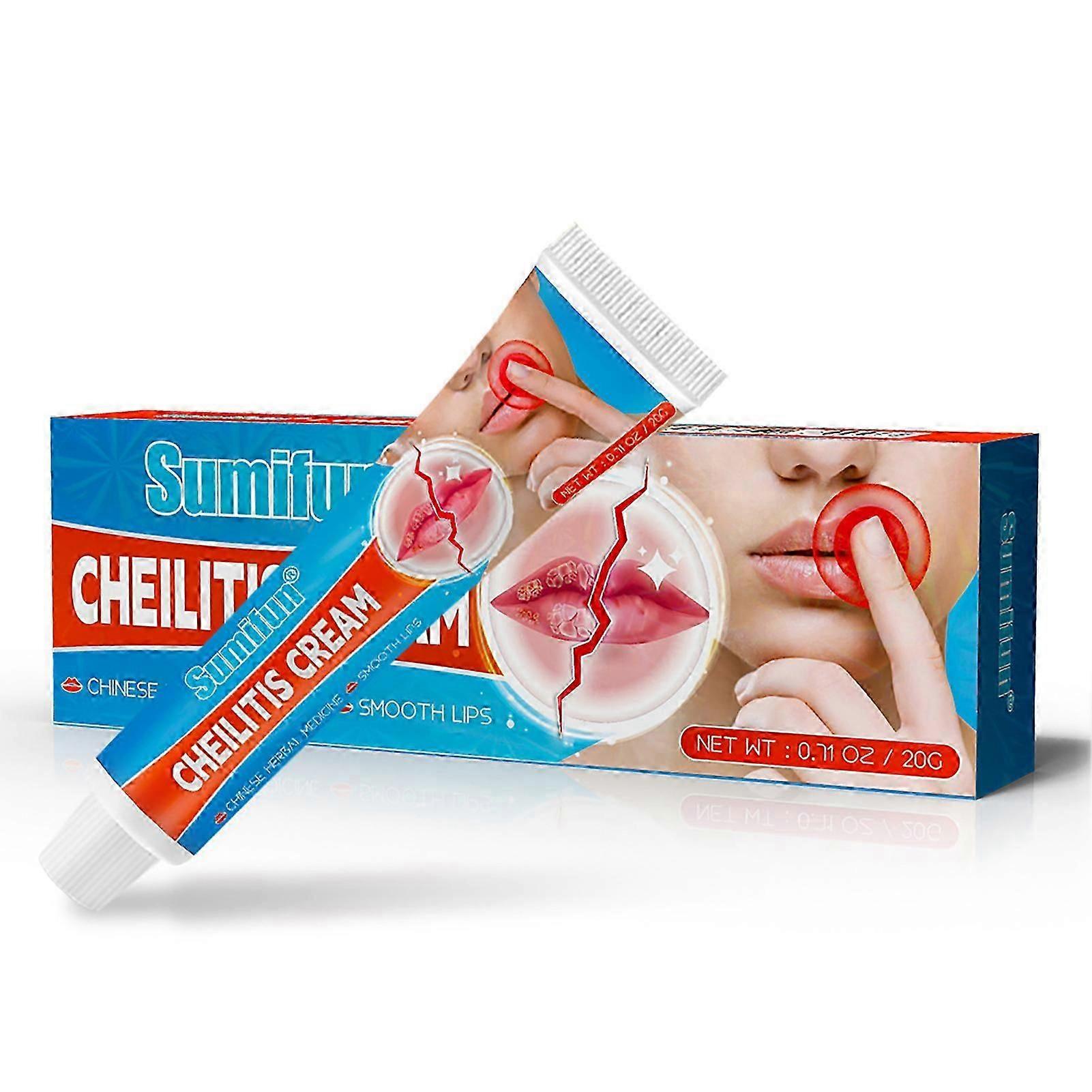 1-3x Cheilitis Balm Lip Care Cold Sores Lip Care Cream Soften Cuticle, Remove Dead Skin, Fade Lip Wrinkles, Lighten Pigmentation
