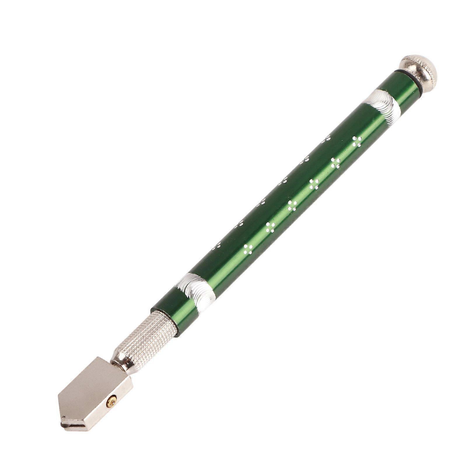 High quality  5-color aluminum alloy handle diamond roller glass cutter (green)