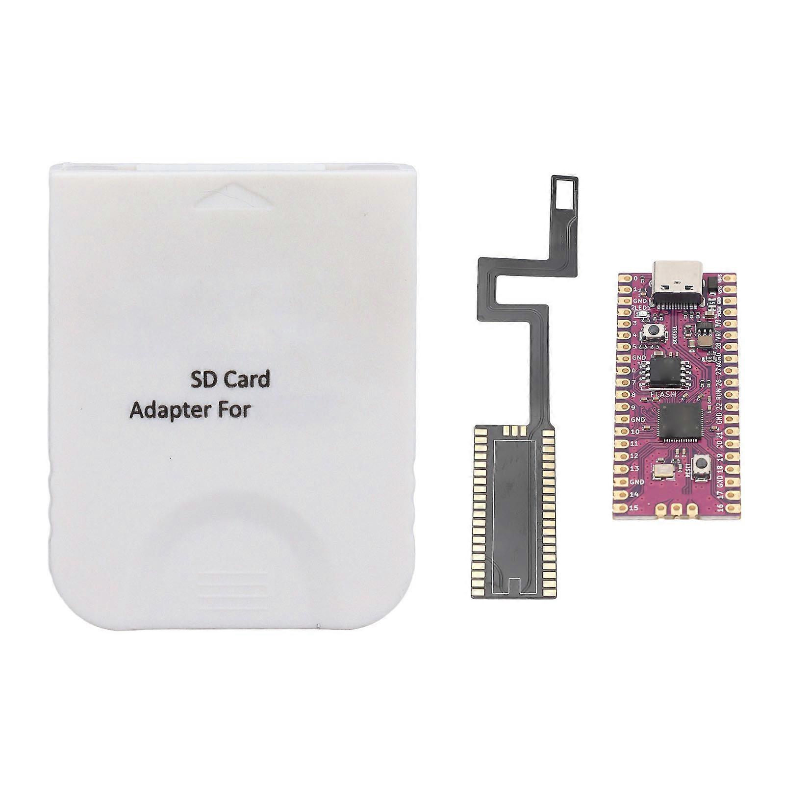 for Picoboot Development Board FPC Flex Ribbon Cable with Micro Storage Card Reader for GC DOL 001 Retro Console White 