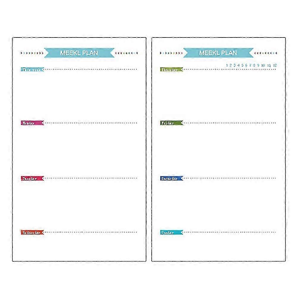 40 Sheets A5 Size 6-Hole Paper Refills For Notebook Planner Journal Dairy Weekly Book