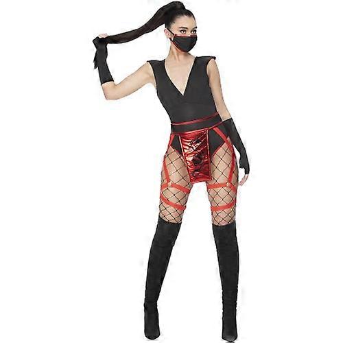 Fever Womens/Ladies Scarlet Ninja Costume