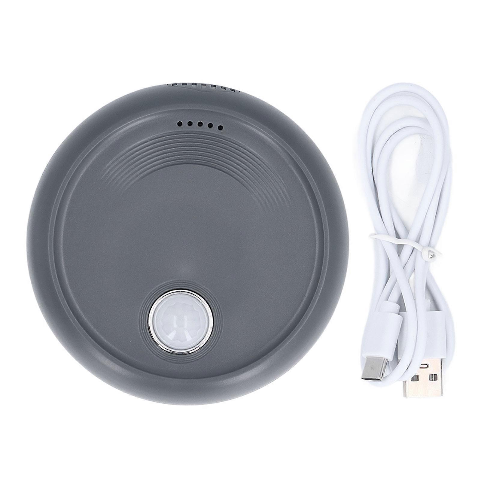 Litter Box Deodorizer, Dust-Free, Smart Sensor, USB Charging, Pet Odor Purifier, Pet Mat, Shoe Cabinet, Closet, Gray