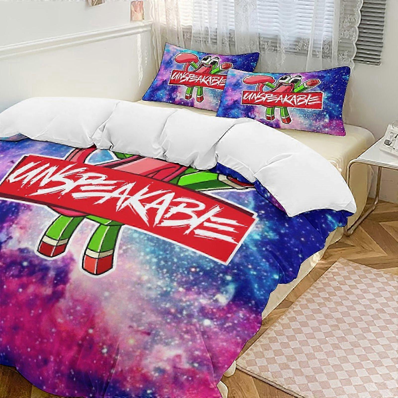 Colorful Galaxy Twin Bedding Set with Soft Comforter and Pillow Shams; Includes 1 Comforter and 2 Pillow Shams, Designed for Ultimate Comfor